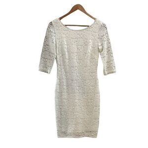 Laundry by Shelli Seal White Floral Lace Bodycon Dress